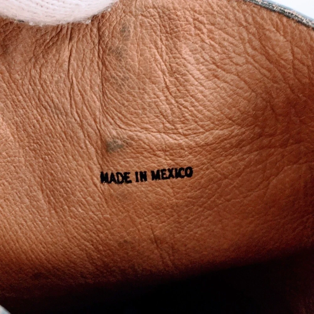 FRYE Womens Tall Riding Boot Paige Grey Leather Buckle Boot Distressed Sz 9 - Picture 12 of 16